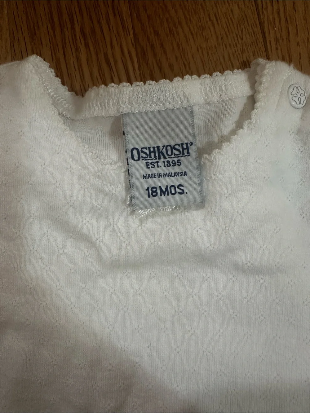 OshKosh B'gosh Cream Short-Sleeve Baby Bodysuit